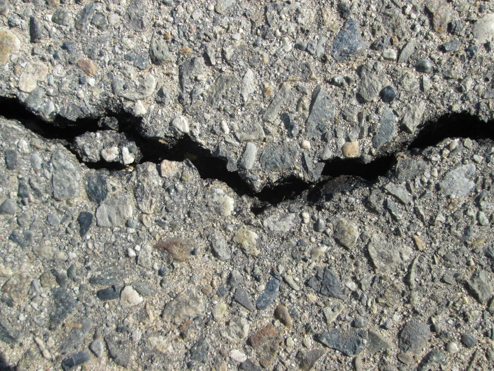 Foundation cracks on a basement wall in Cherry Hill, NJ