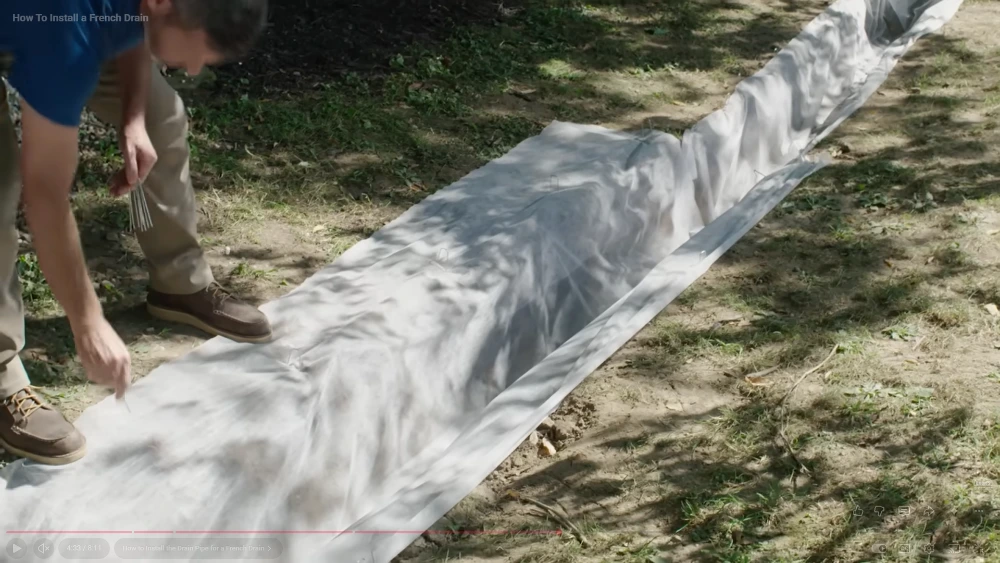 french drain process